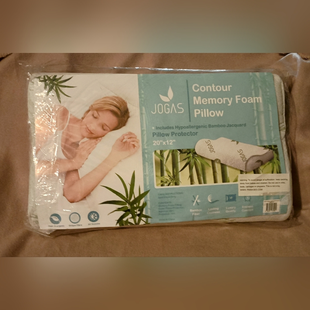 Contour Memory Foam Pillow - White